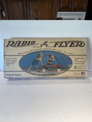1990's Radio Flyer 34” Steel Red Wagon Model #98 New Opened Open