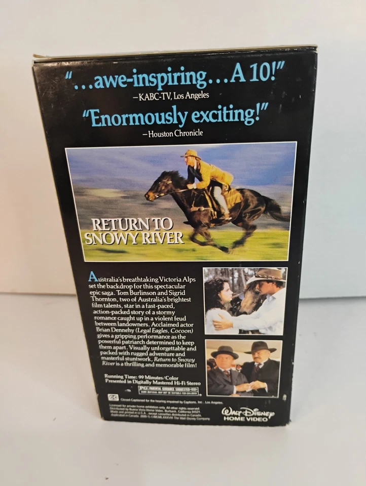 Return to Snowy River (VHS, 1997) - Image 2 of 4