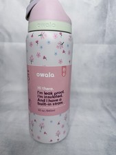 Owala FreeSip 32oz Insulated Leakproof BPA-Free Straw Water Bottle - Pink Floral