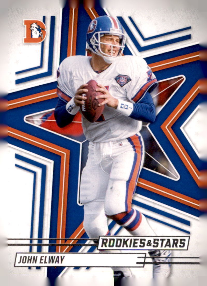 John Elway #6 Football Cards 2025 Panini Rookies & Stars trading card — raw and PSA graded price guide