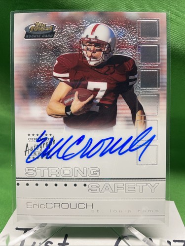 Eric Crouch [Certified Autograph] #134 2002 Topps Finest card