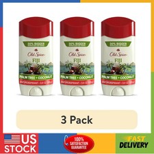 Old Spice Fiji Antiperspirant Deodorant Invisible Solid 3.4 oz 3 Pack