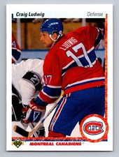 1990 Upper Deck Craig Ludwig #186b Montreal Canadiens