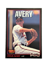 Excellent: Vintage 1993 Triple Play Steve Avery Atlanta Braves Trading Card