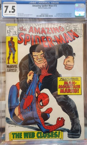 6/69 The Amazing Spider-Man #73 - CGC 7.5 1st Silvermane and Man-Mountain Marko