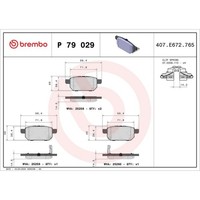 Brembo P 79 029 Bremsbelagsatz