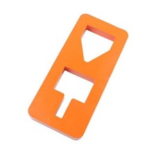 T Post Puller Plate, Heavy-Duty Carbon Steel Square Orange
