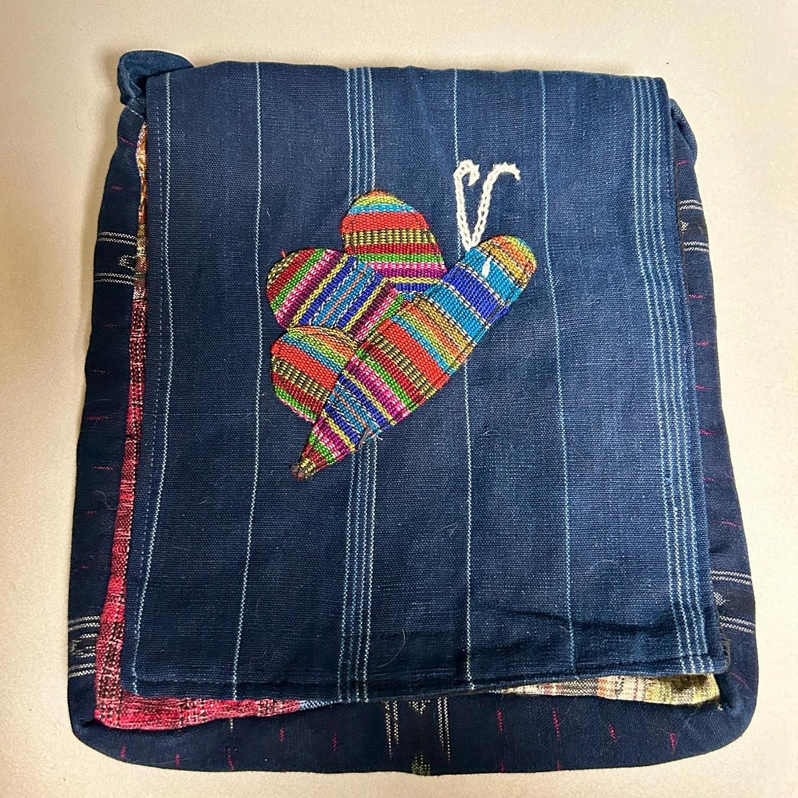 Bamboo Threads Handmade Patchwork Backpack Guatem… - image 1