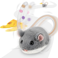 Migipaws Interactive Migimouse Cat Toy 360  Rolling  Spin with Wiggling Tail fo