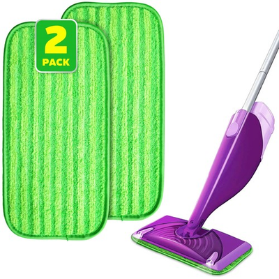#ad 2 Pack Reusable Mop Pads Compatible with Wet Jet Wet Pads Refill for WetJet... $7.71