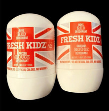 Fresh Kidz Boys Red Roll-On Deodorant 2 Pack 1.86 fl oz No Parabens