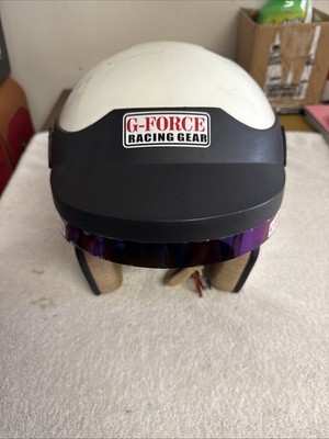 G-Force Racing Gear GF750 Open Face Helmet XXL White - Excellent!