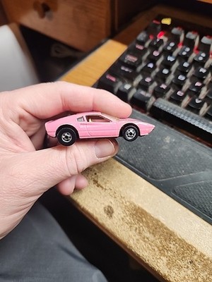 Vintage Hot Wheels Color Changer Pink Ferrari 308 1/64 Rare Loose Blackwalls