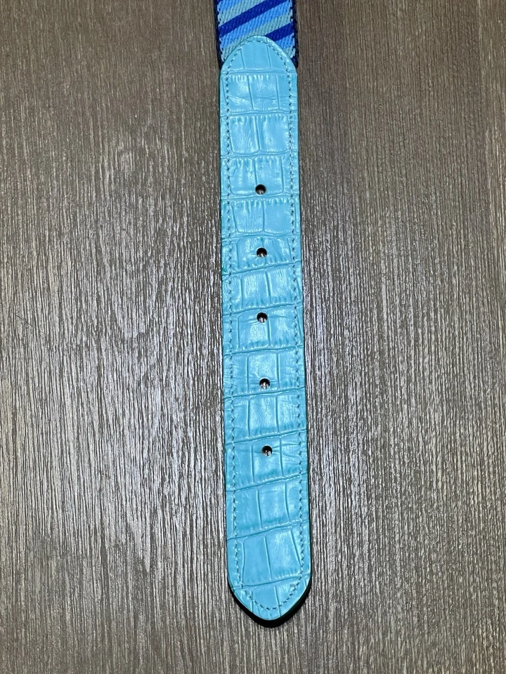 Cinturón reversible McArthur Golf Club, corte a medida, cuero Gator, ¡NUEVO!! Foto 4 de 4