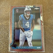 2025 Topps Chrome Football-Tetairoa McMillan #326 Football Leather Refractor RC