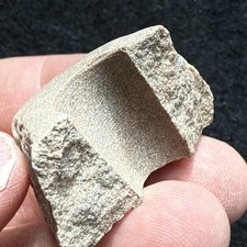 Authentic Arrowhead Midwest Reed Drilled Bannerstone Fragment Study Piece 740