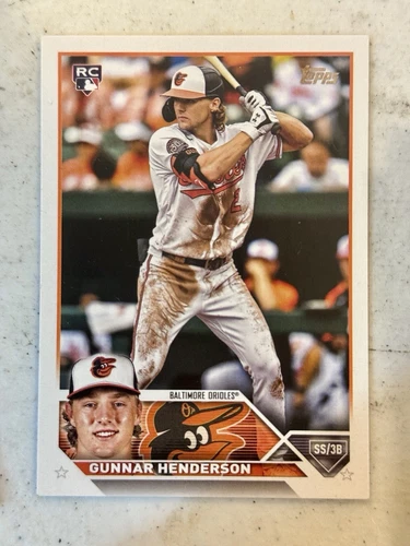 2023 Topps Series 1 - Gunnar Henderson #206 Advanced Stat Back /300 (RC)