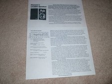 Pioneer HPM-700 Speaker Review,2 pgs, 1981, FULL TEST