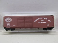 MICRO TRAINS # 34210 ~ SPOKANE, PORTLAND & SEATTLE 50' BOX CAR # 14339 ~ N SCALE