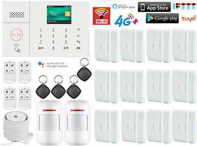 S10 WIFI 4G GSM TUYA APP RFID Wireless Wired Home Security Burglar Alarm System