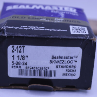 Sealmaster Mounted Insert Only Ball Bearing Concentric Lock Steel Black Oxide