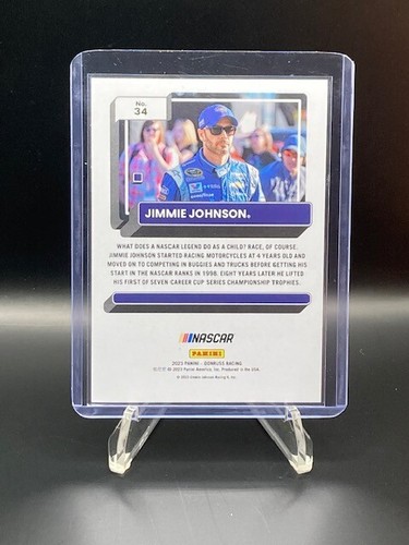 Jimmie Johnson 2023 Panini Chronicles Donruss Racing GREEN #34 Parallel - Picture 2 of 2