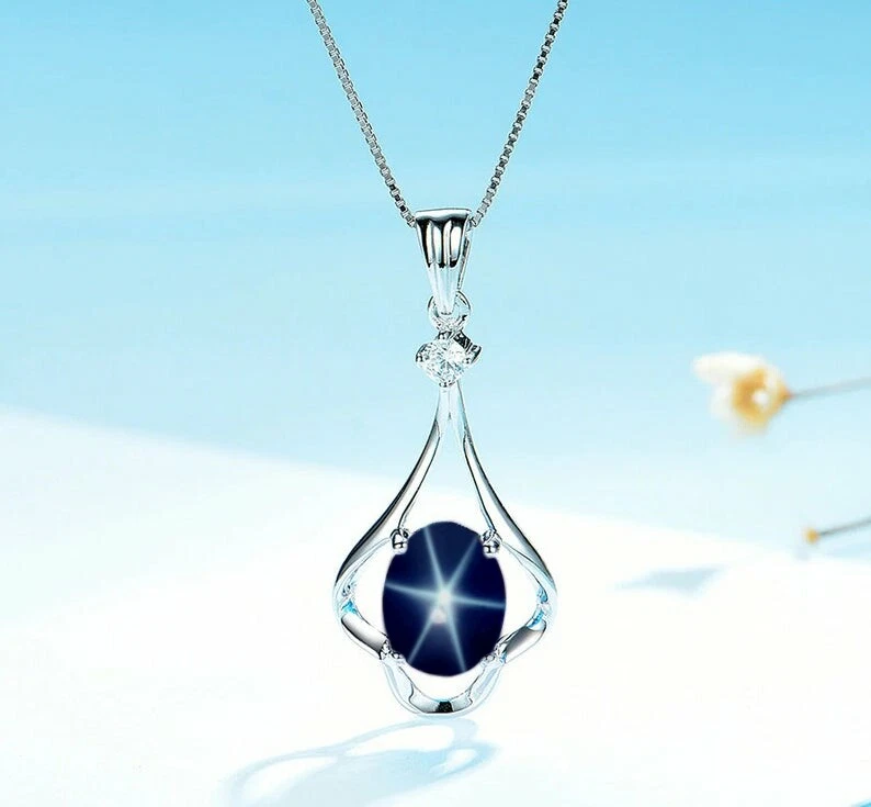 Star sapphire pendant deals