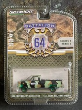 Greenlight Battalion 64 1985 Chevy M1008 US Army Police Military GREEN MACHINE