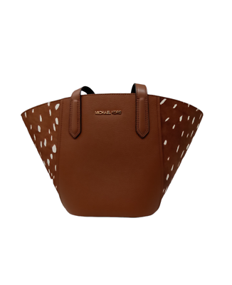 Michael Kors Portia Small Tote Haircalf Brown | eBay