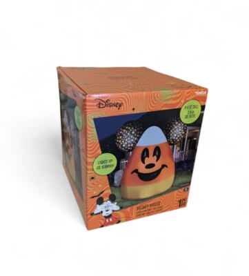 Disney Halloween Mickey Mouse Candy Corn 9.5 FT Inflatable Light Up New!
