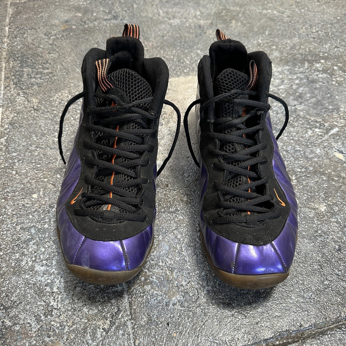 purple and orange foamposites