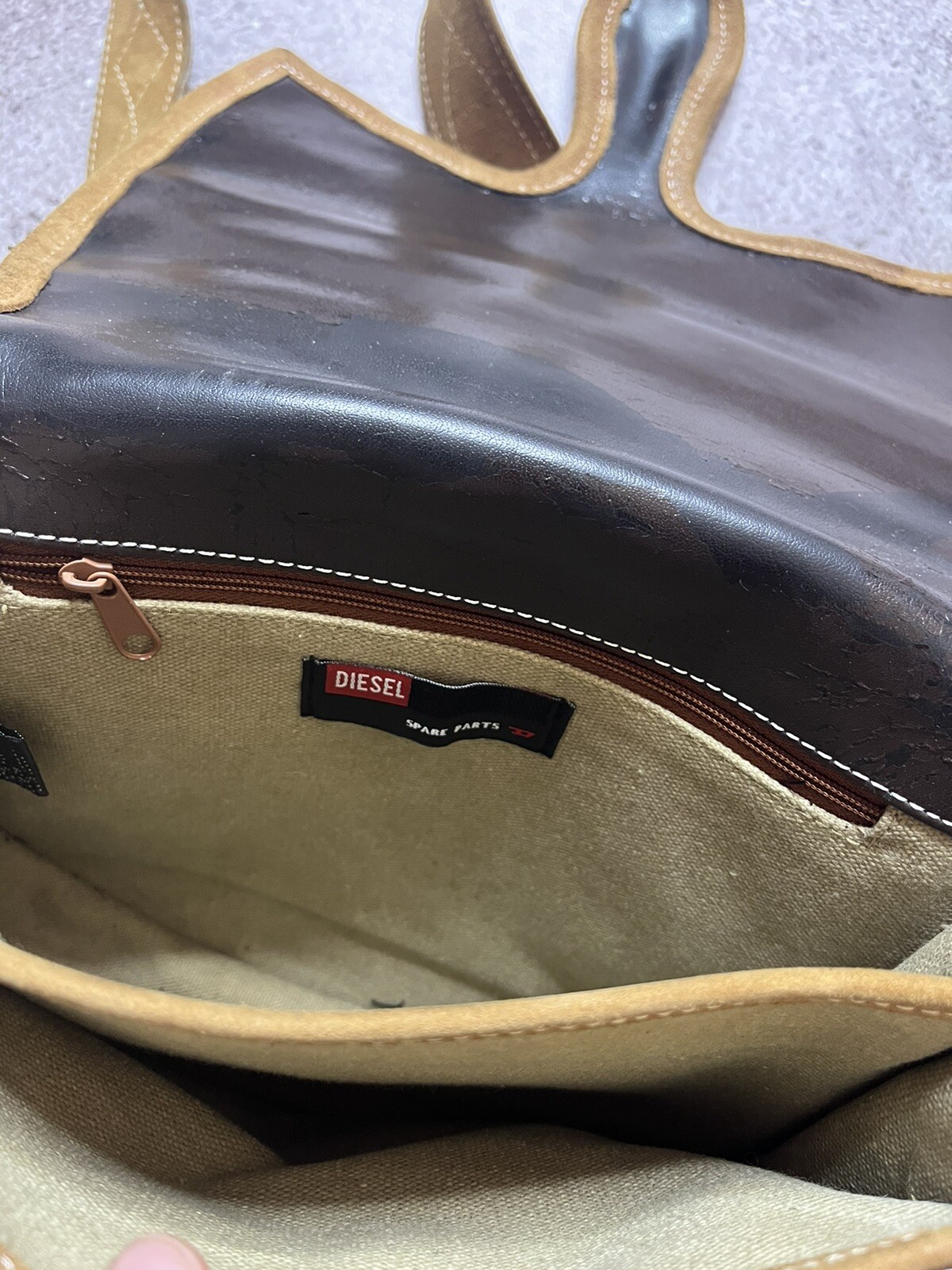 Vintage diesel bag brown - Gem