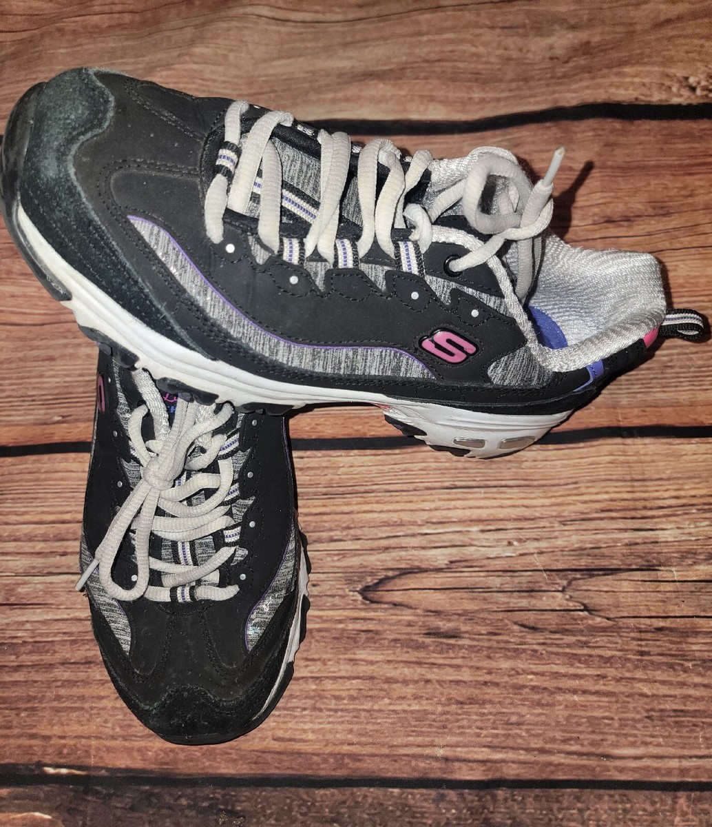 Women's Skechers D'Lites Sparkling Rain 149060 Sz