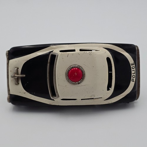 Vintage 50s 60s Japanese Tinplate Police Car S-6888 Made In Japan - Picture 10 of 11