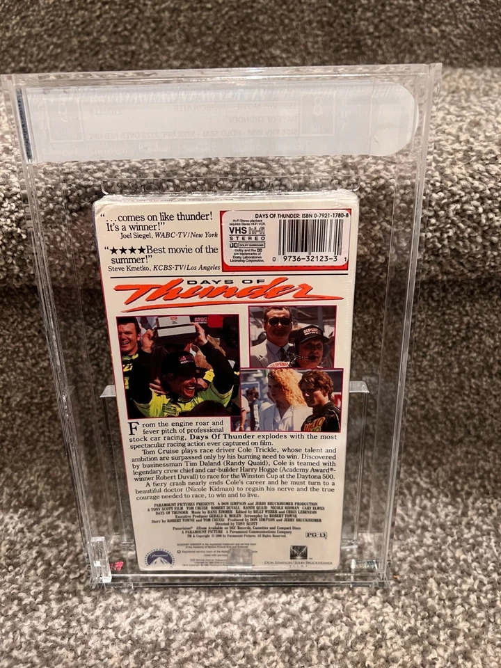 DAYS OF THUNDER VHS IGS Graded BOX 8 NM SEAL 9 MINT w/Watermarks Factory Sealed - Image 3 of 4