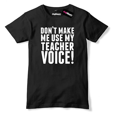 Don't Make Me Use My Teacher Voice Herren Premium T-Shirt lustig Mathe Spruch
