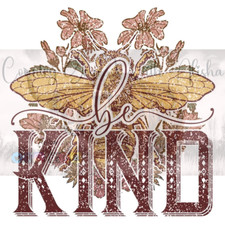 Sublimation Print Be Kind Bee Ready to Press Heat Transfer