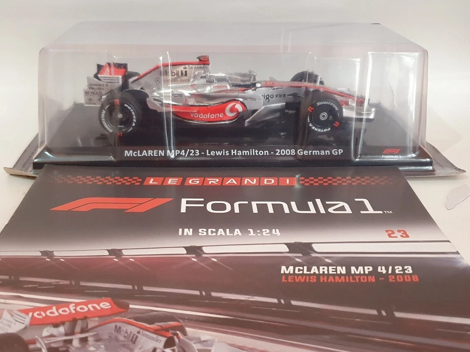 NEW 1:24 F1 McLAREN MP 4/23 - Lewis Hamilton 2008 German GP W.C. ALTAYA +Magazin - Immagine 2 di 2