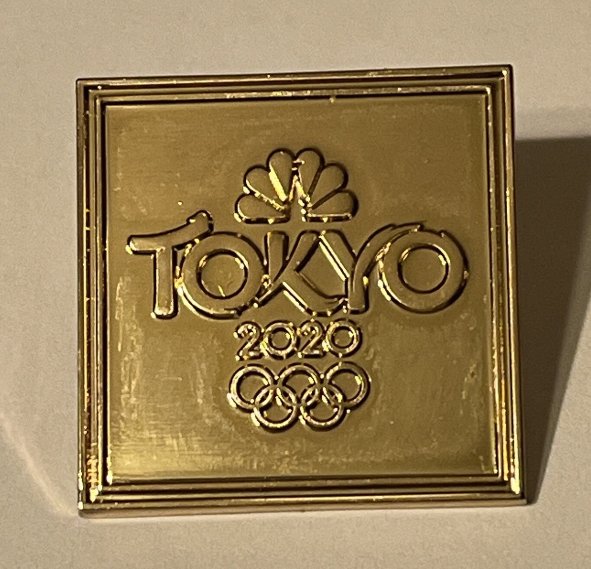 Tokyo 2020 NBC Olympic Media Pin ~ Gold Tone ~ LE 1405/2020 | eBay