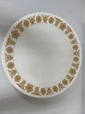2 VINTAGE CORELLE BUTTERFLY GOLD 10-1/4" DINNER PLATES - RETIRED PATTERN
