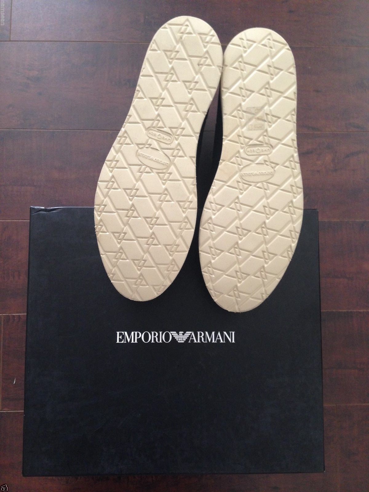BNIB EMPORIO ARMANI *RARE Men’s Black wedge boots – US 12 D image 2