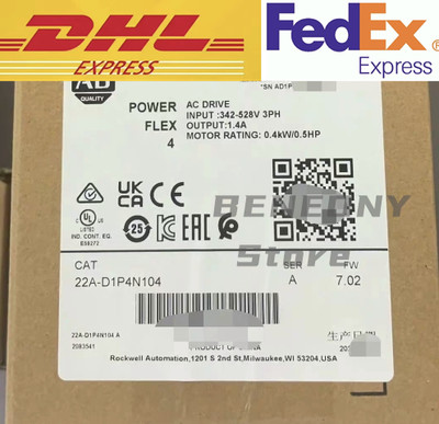 2022/23 US Ship New Sealed 22A-D1P4N104 PowerFlex 0.5 HP AC Drive