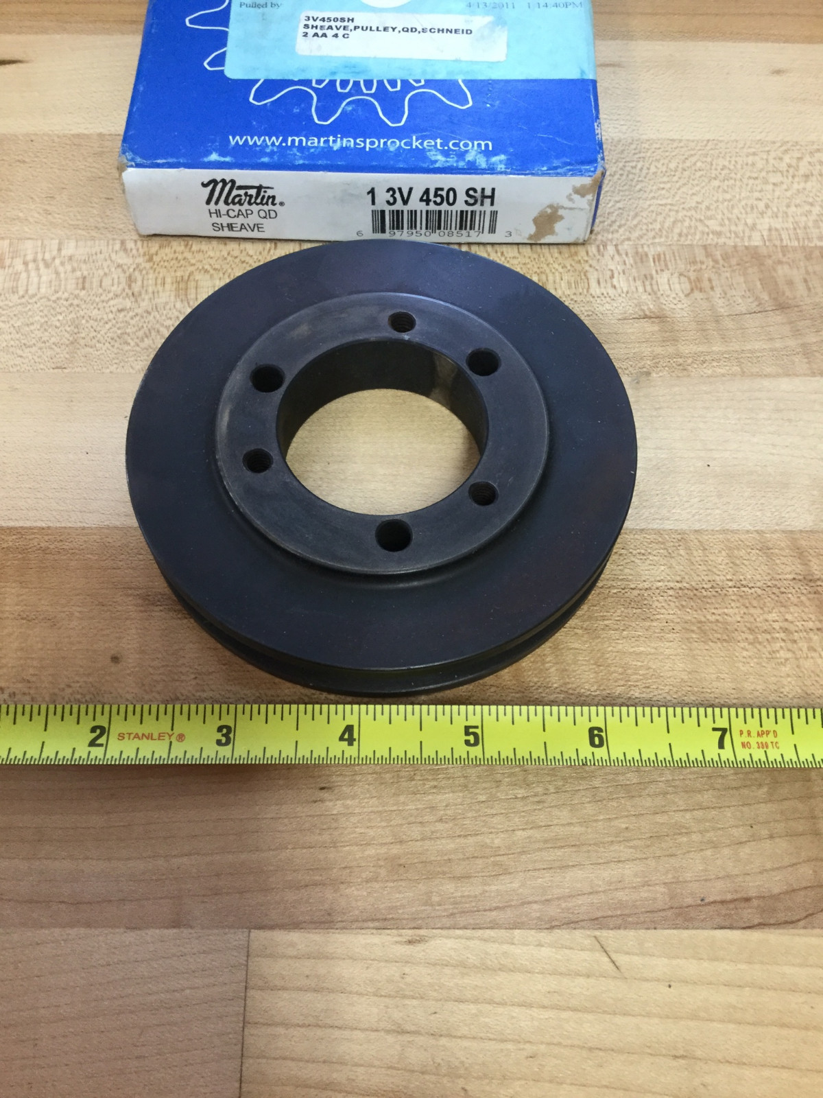 MARTIN HICAP QD SHEAVE 1 3V 450 SH *NEW eBay