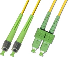 6M (19.68ft) OS2 FC/APC to SC/APC Fiber Optic Cable Duplex Singlemode 9/125