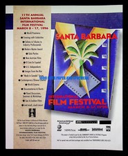 Santa Barbara International Film Festival 1996 Print Magazine Ad Poster ADVERT