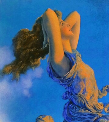 Ecstacy, Maxfield Parrish, Art Nouveau Archival giclee print on