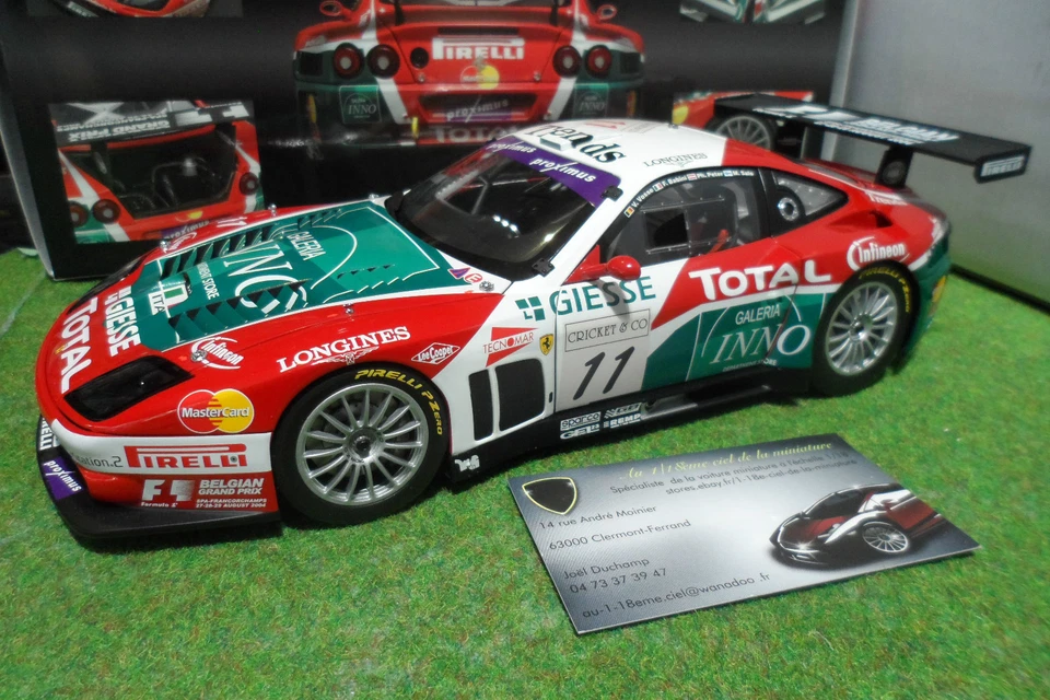 FERRARI 575 GTC SPA FRANCORCHAMPS 2004 #11 GIESSE GPC 1/18 KYOSHO 08393A voiture - Photo 1/1