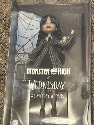NEW 2024 Monster High Doll  Wednesday Addams & Pet Thing  VHTF Perfect Condition