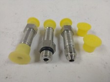 PARKER 4 FF50X-S 1/4" ORB TO 1/4" JIC LONG ADAPTER UNIONS (LOT OF 3)