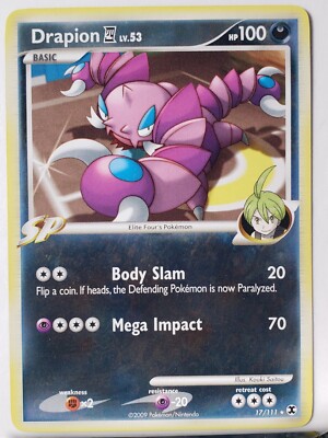 Drapion 17/111 VLP - RARE Non Holo Rising Rivals Pokemon Card - Kouki Saitou Art | eBay Drapion 17/111 VLP - RARE Non Holo Rising Rivals Pokemon Card - Kouki Saitou Art | eBay